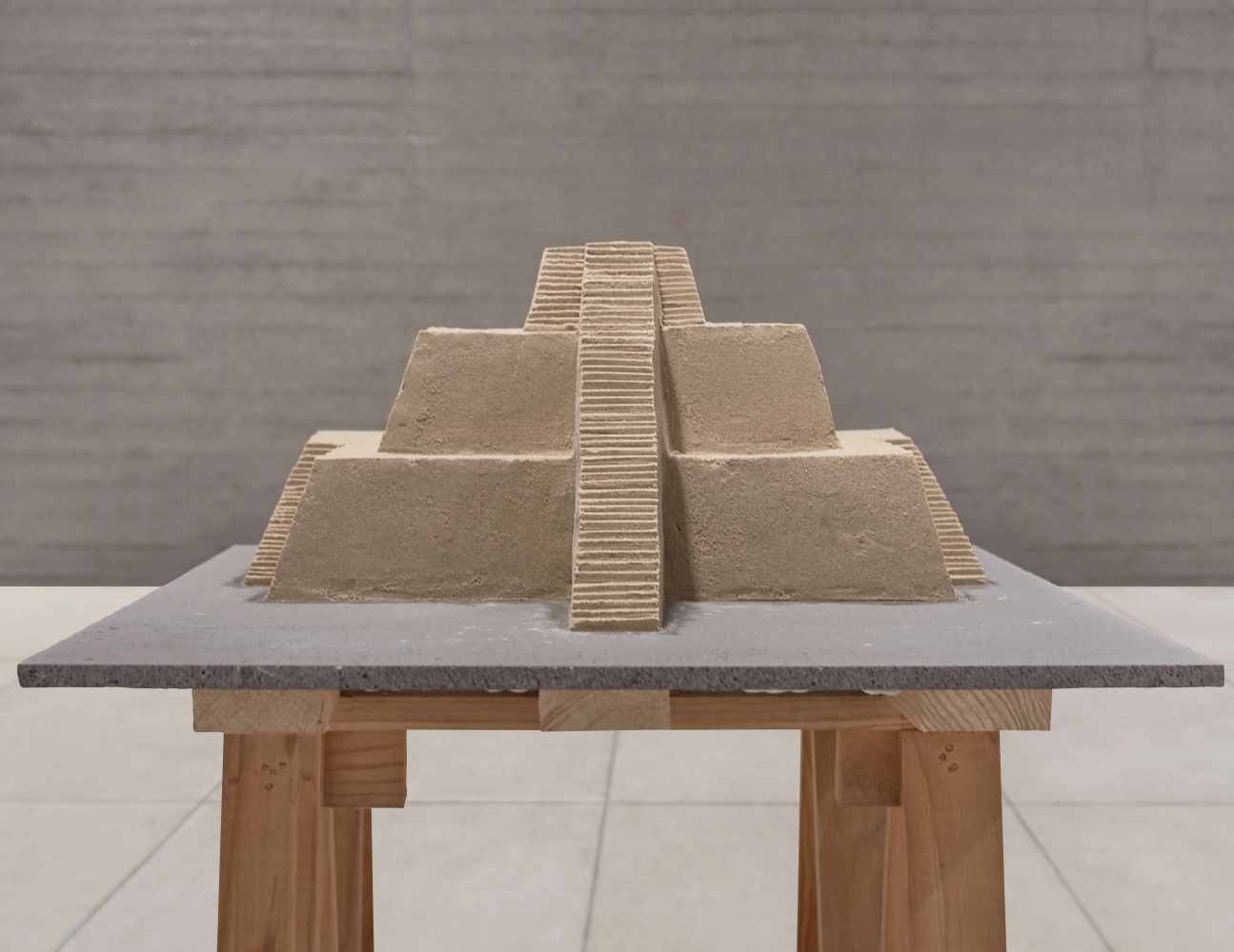 Diego&amp;nbsp;P&amp;eacute;rez
Mesa Infinita 1, 2020
Sand on basalt base
Base Dimensions: 100 x 150 cm
Variable dimensions
Unique