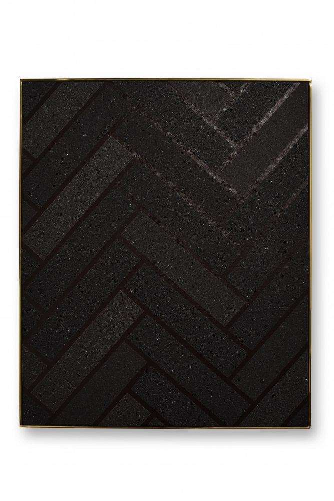 Patrick Hamilton
Pintura abrasiva #90 (pavimento), 2020
Acrylic on sandpaper and canvas; brass
55.80h x 46.80w x 4d cm
31 105/118h x 25 75/127w x 1 123/127d in
Unique