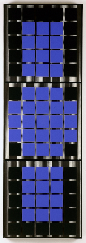 Jes&amp;uacute;s Rafael&amp;nbsp;Soto
Cuadrados a la vertical, 1976
Paint on wood and metal
154h x 52w x 15d cm
60 17/27h x 20 60/127w x 5 115/127d in
Unique